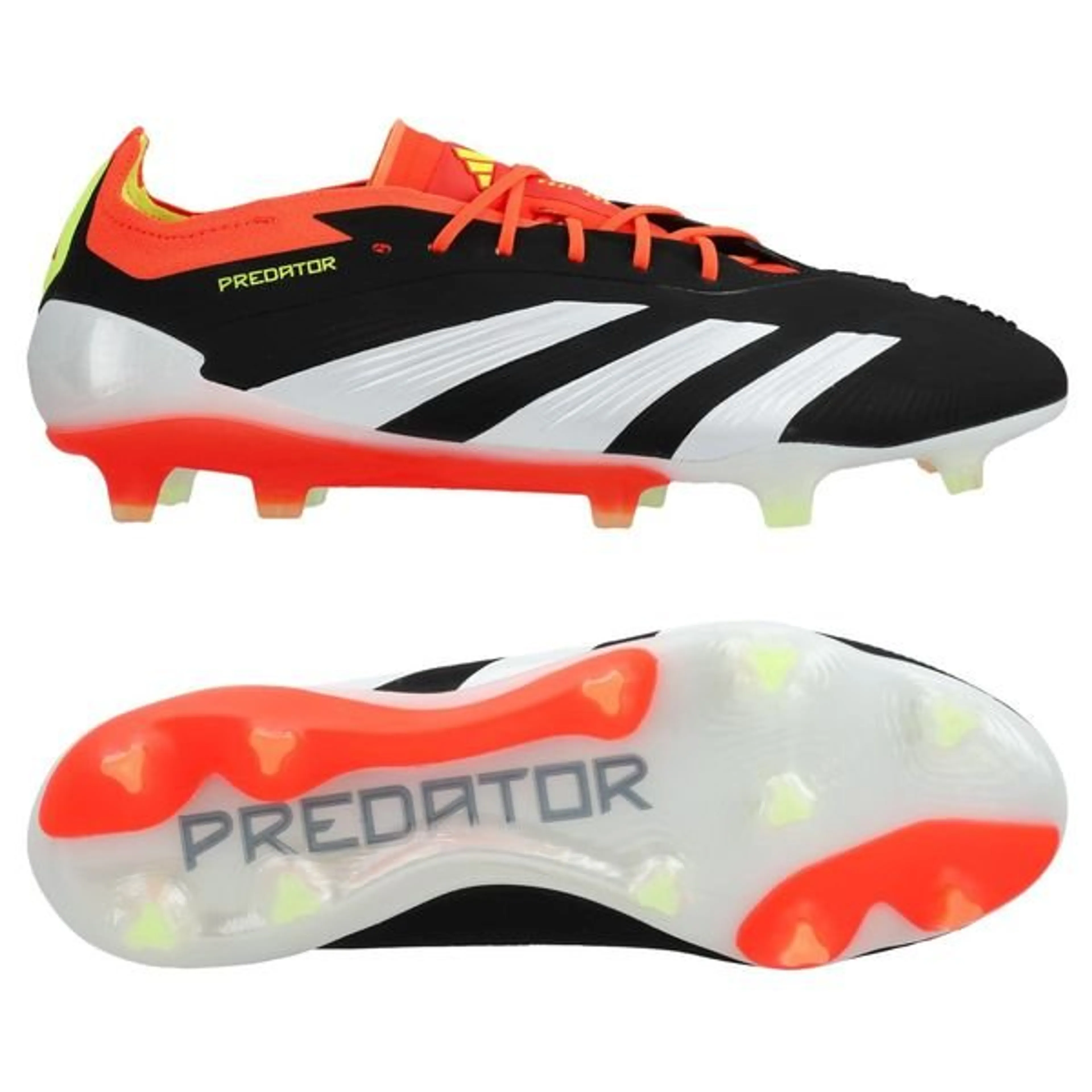 adidas Predator Elite FG Solar Energy - Core Black/Footwear White/Solar Red