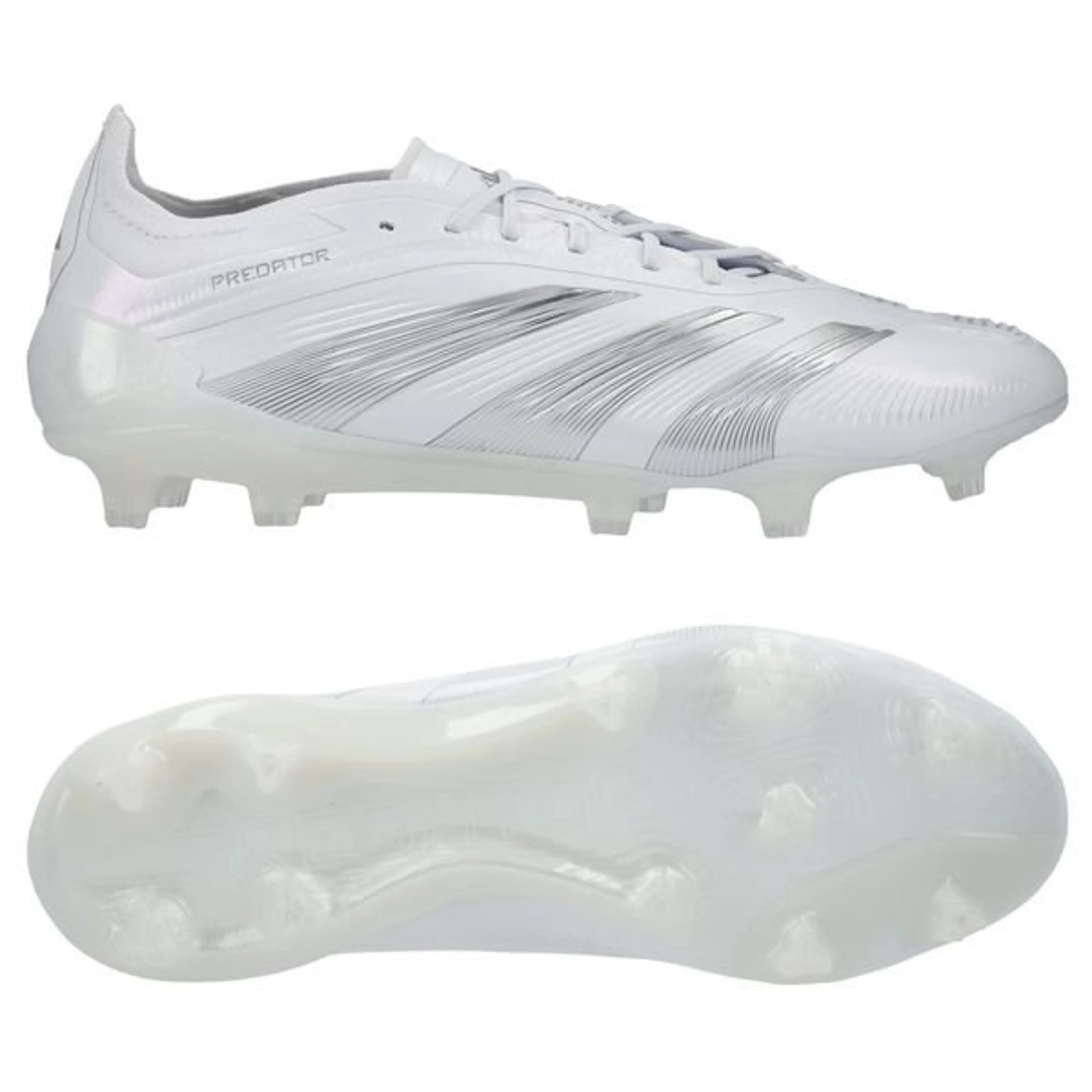 adidas Predator Elite FG Pearlized - Footwear White/Silver Metallic