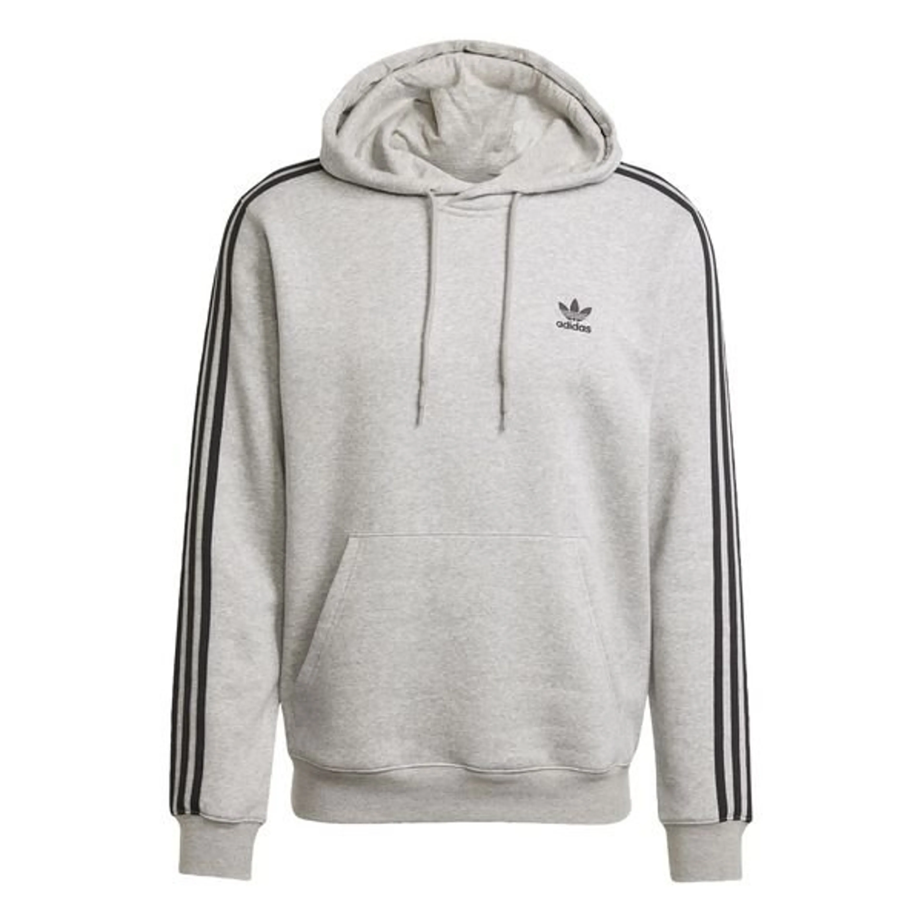 adidas Originals Hoodie 3-Stripes - Medium Grey Heather/Black