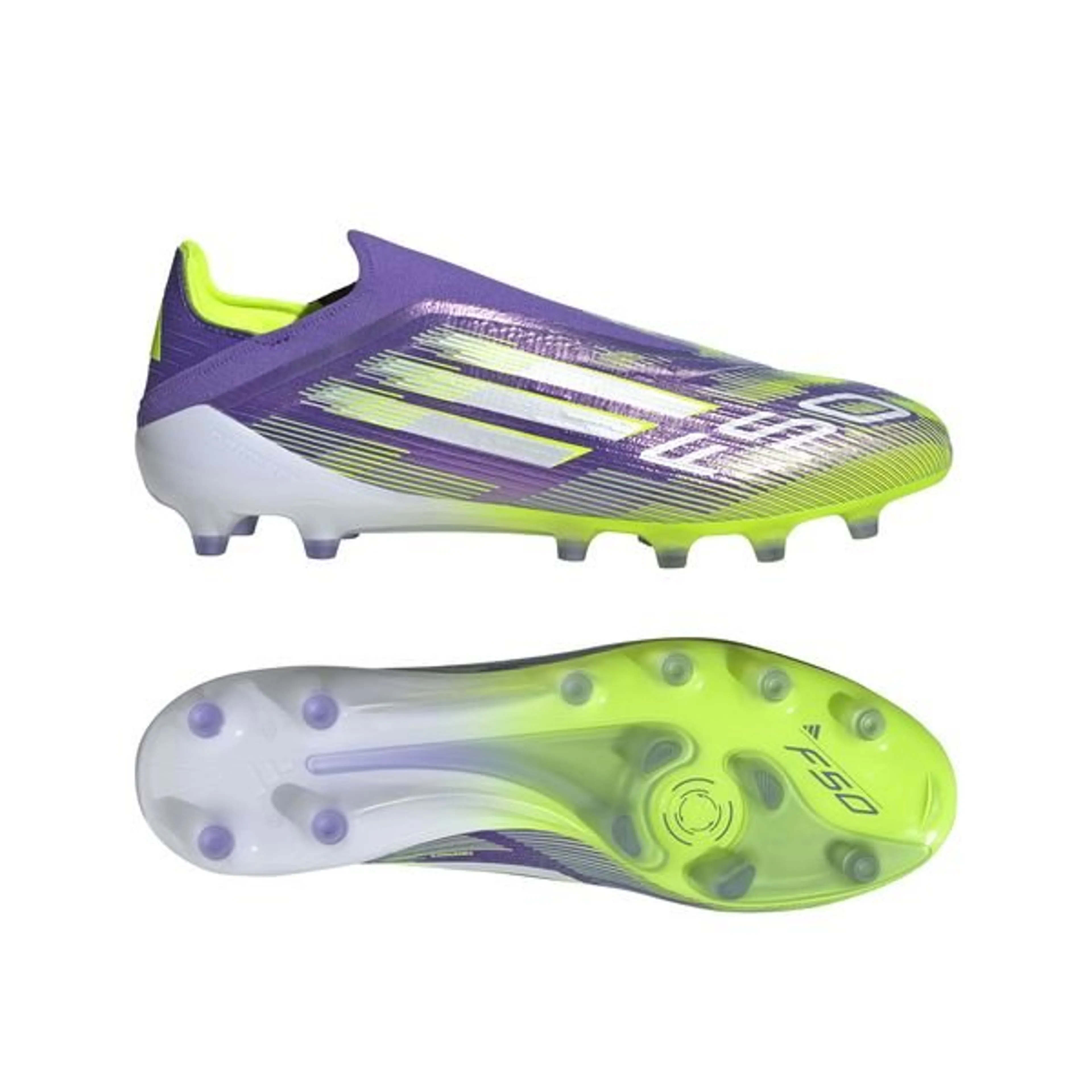 adidas F50 Elite Laceless AG Radiant Blaze - Purple Rush/Footwear White/Lucid Lemon