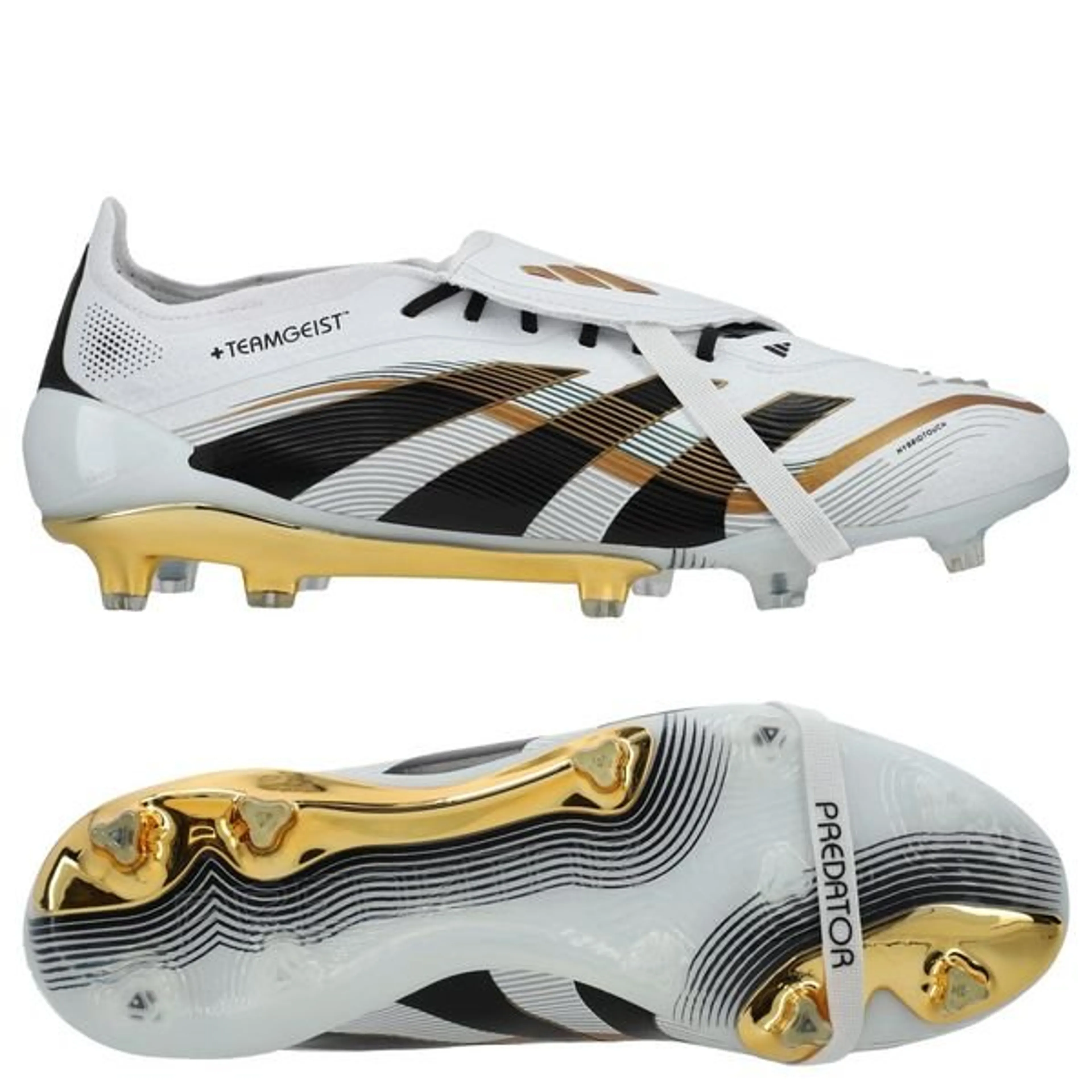 adidas Predator Elite Fold-over Tongue FG Teamgeist - Footwear White/Core Black/Gold Metallic LIMITED EDITION