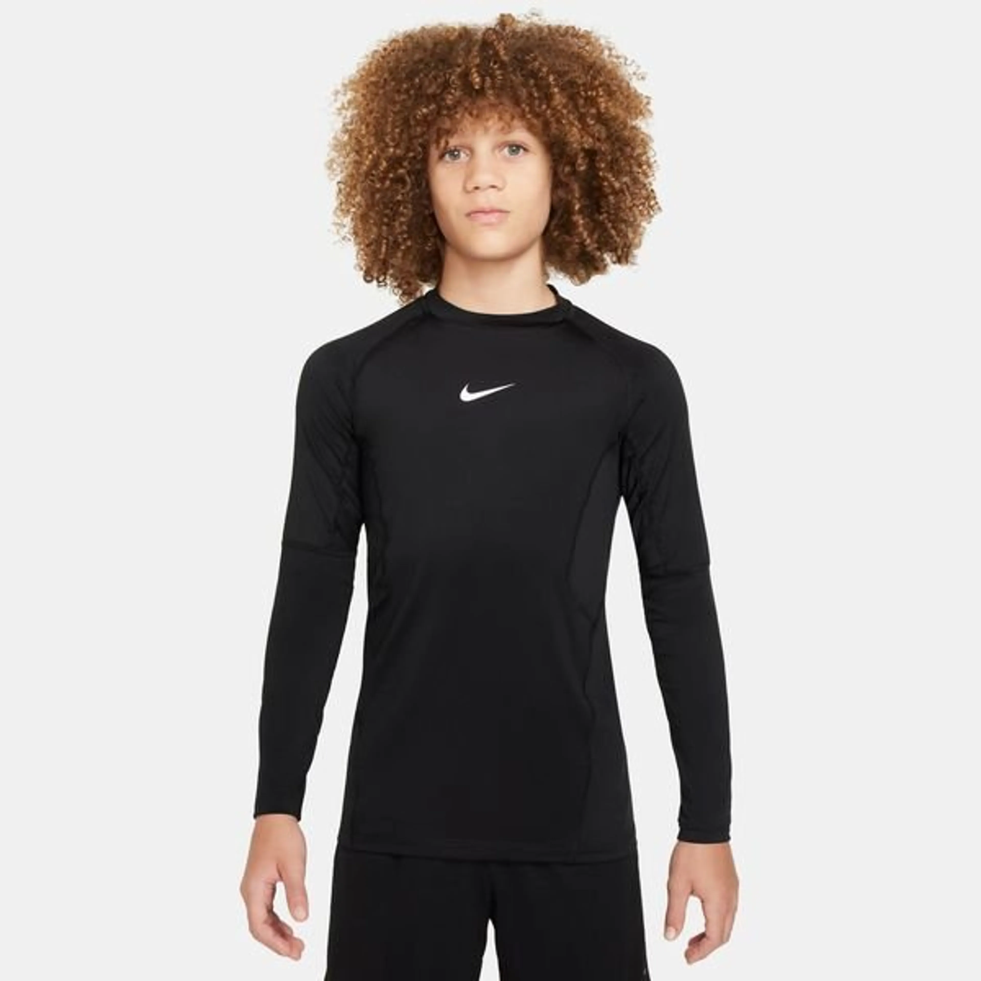 Nike Pro Baselayer Dri-FIT - Black/White Long Sleeves Kids