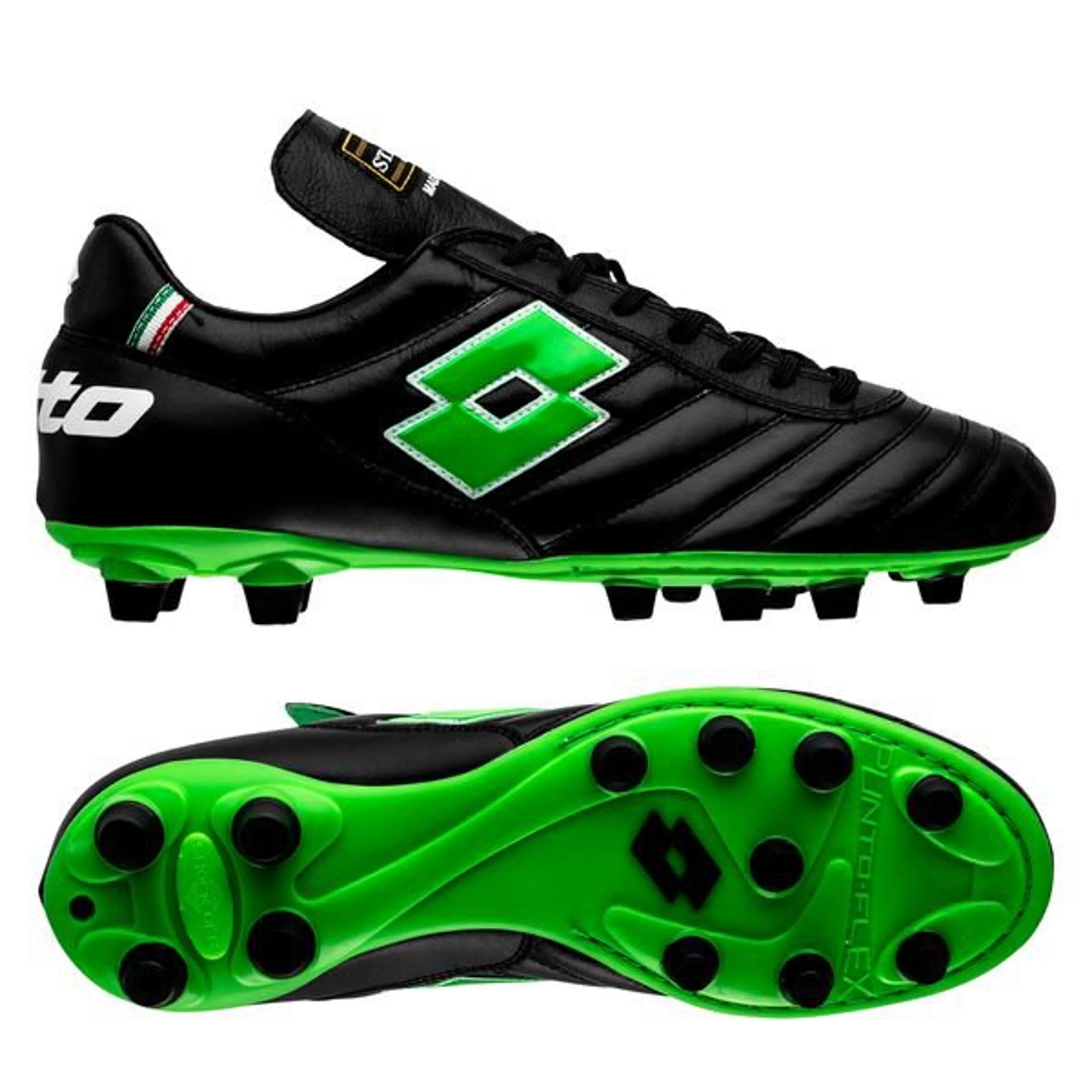 Lotto Stadio OG FG - Black/Spring Green