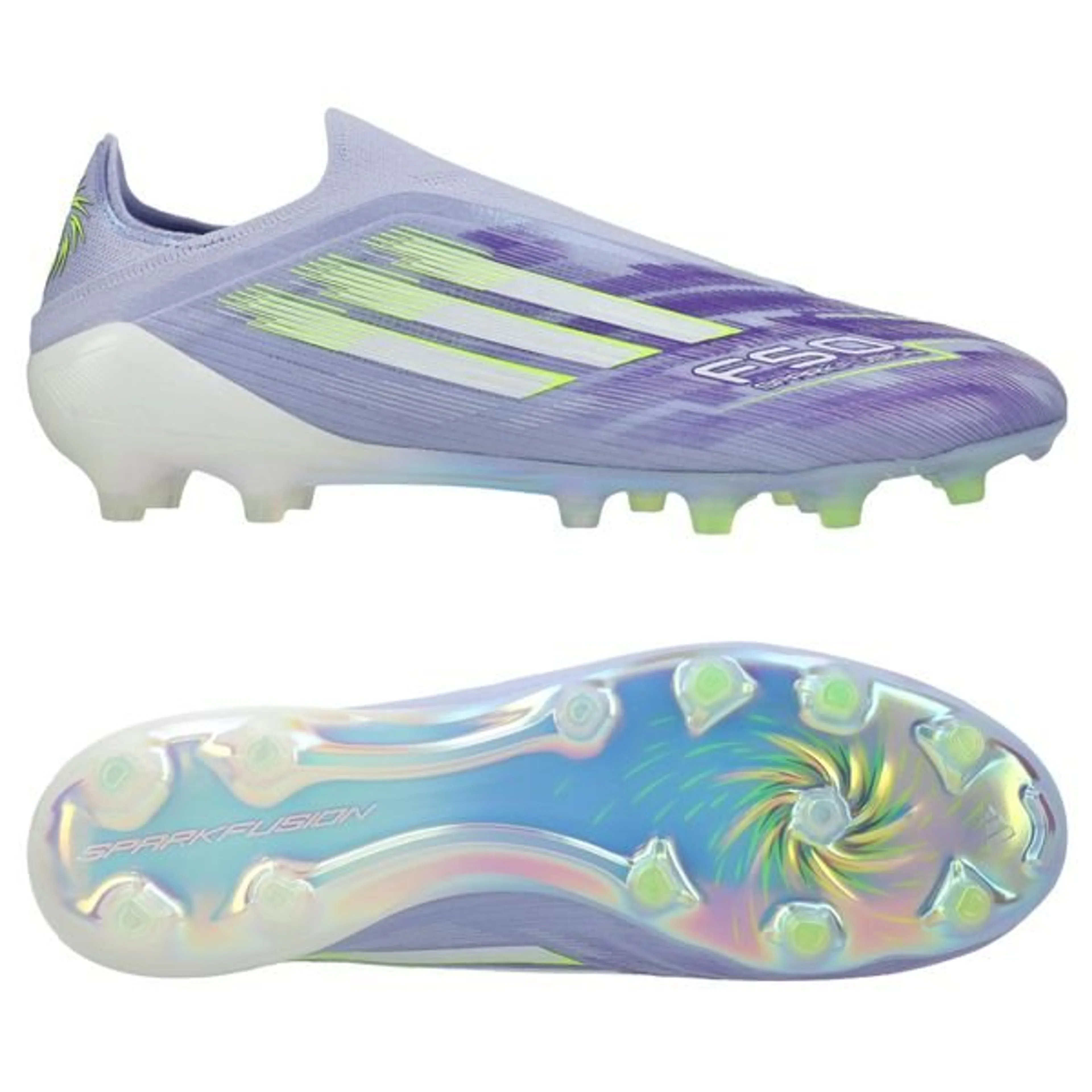 adidas F50 Sparkfusion Elite Low Cut Laceless FG/AG Radiant Blaze - Violet Tone/Lucid Lemon/Purple Rush Women