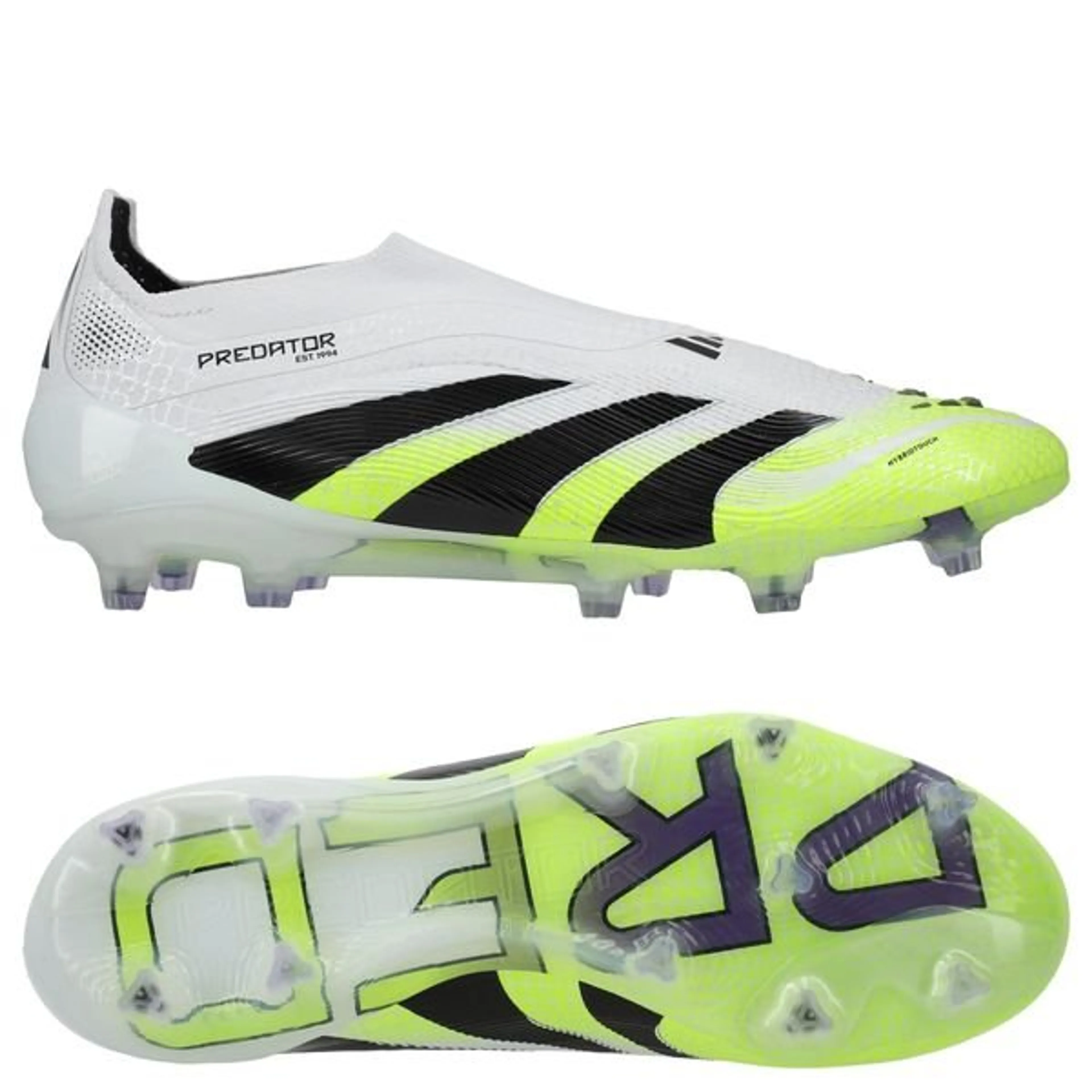 adidas Predator Elite Laceless FG Radiant Blaze - Footwear White/Core Black/Lucid Lemon PRE-ORDER