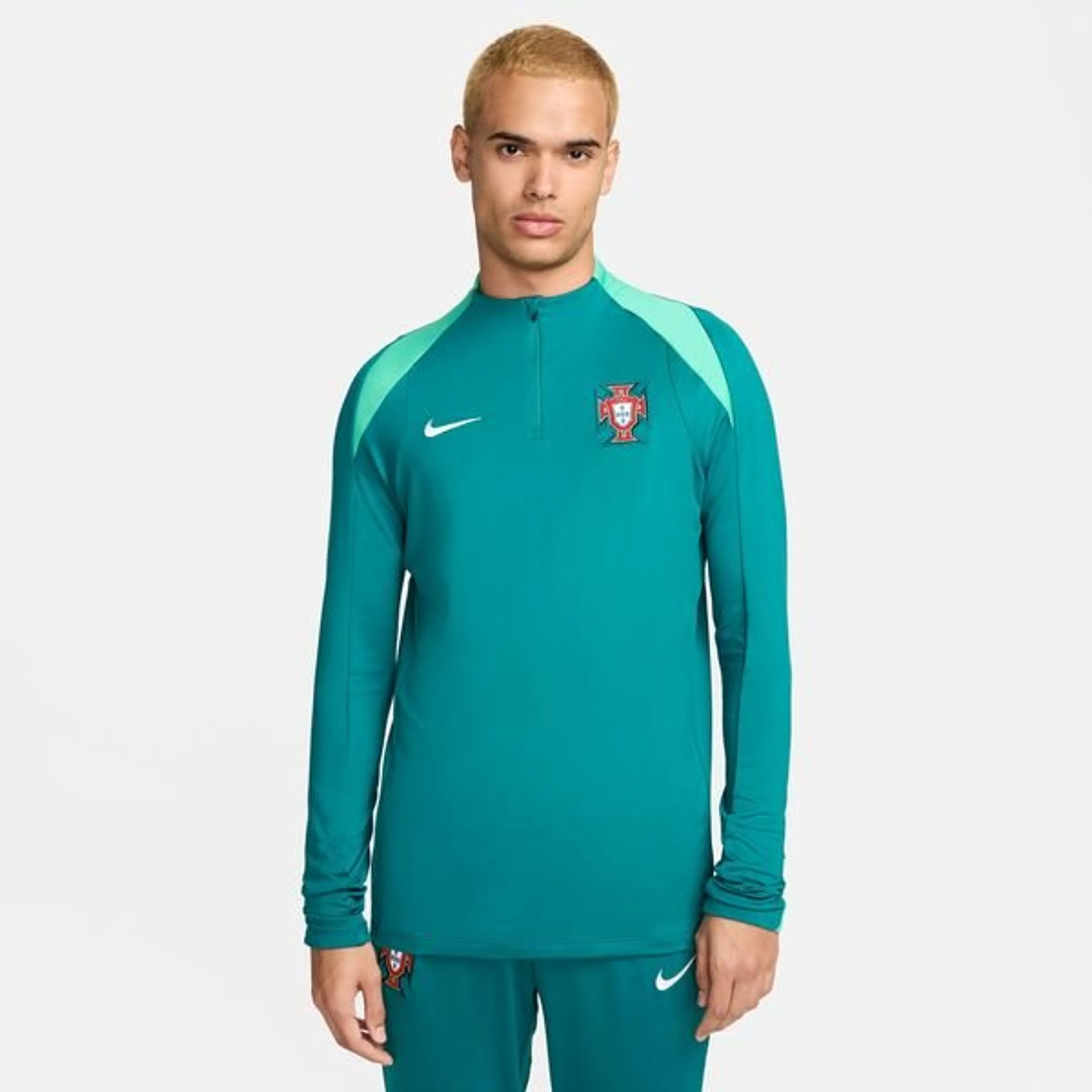 Portugal Training Shirt Dri-FIT Strike Drill - Geode Teal/Kinetic Green/Sail