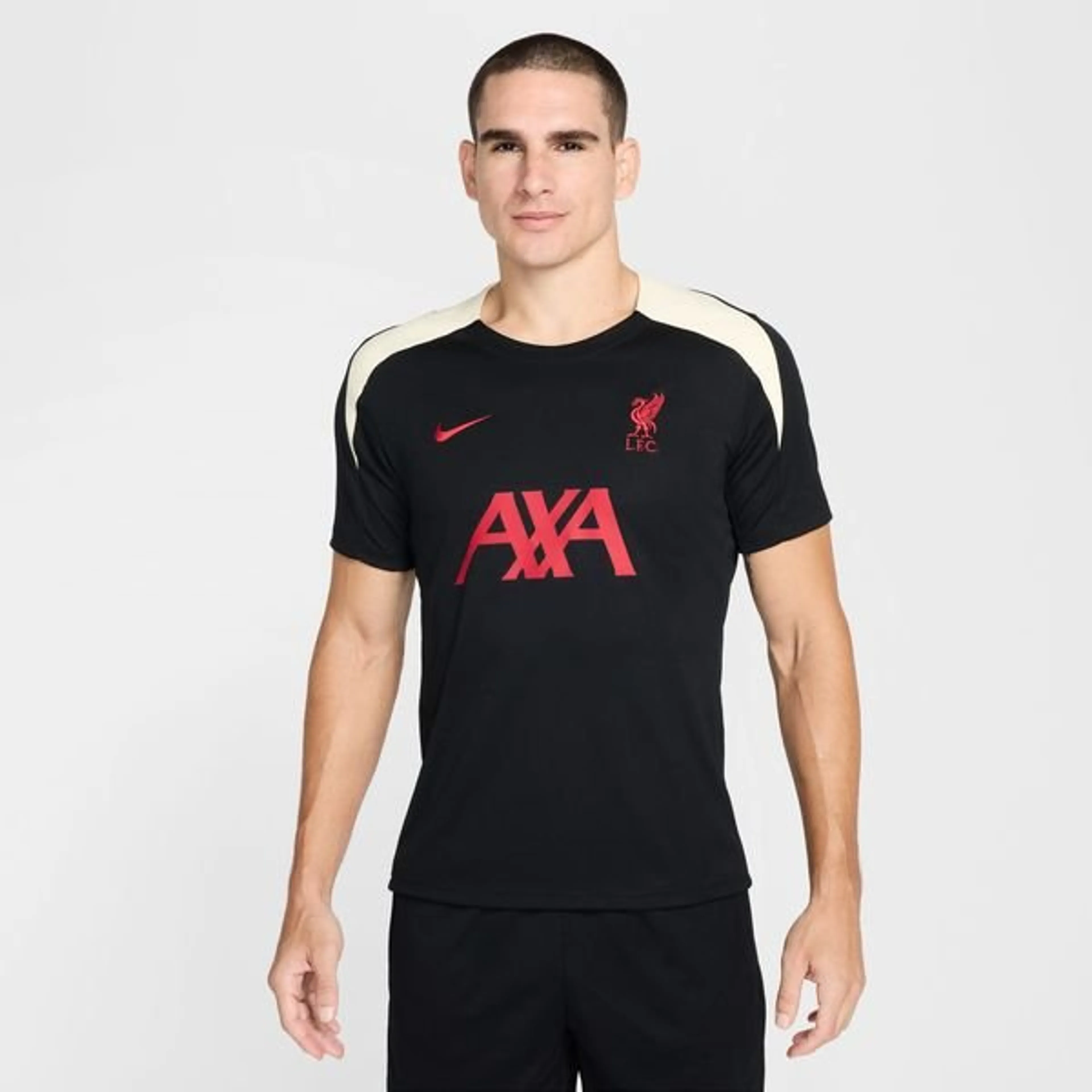 Liverpool Training T-Shirt Dri-FIT Strike - Black/Gym Red/Coconut Milk