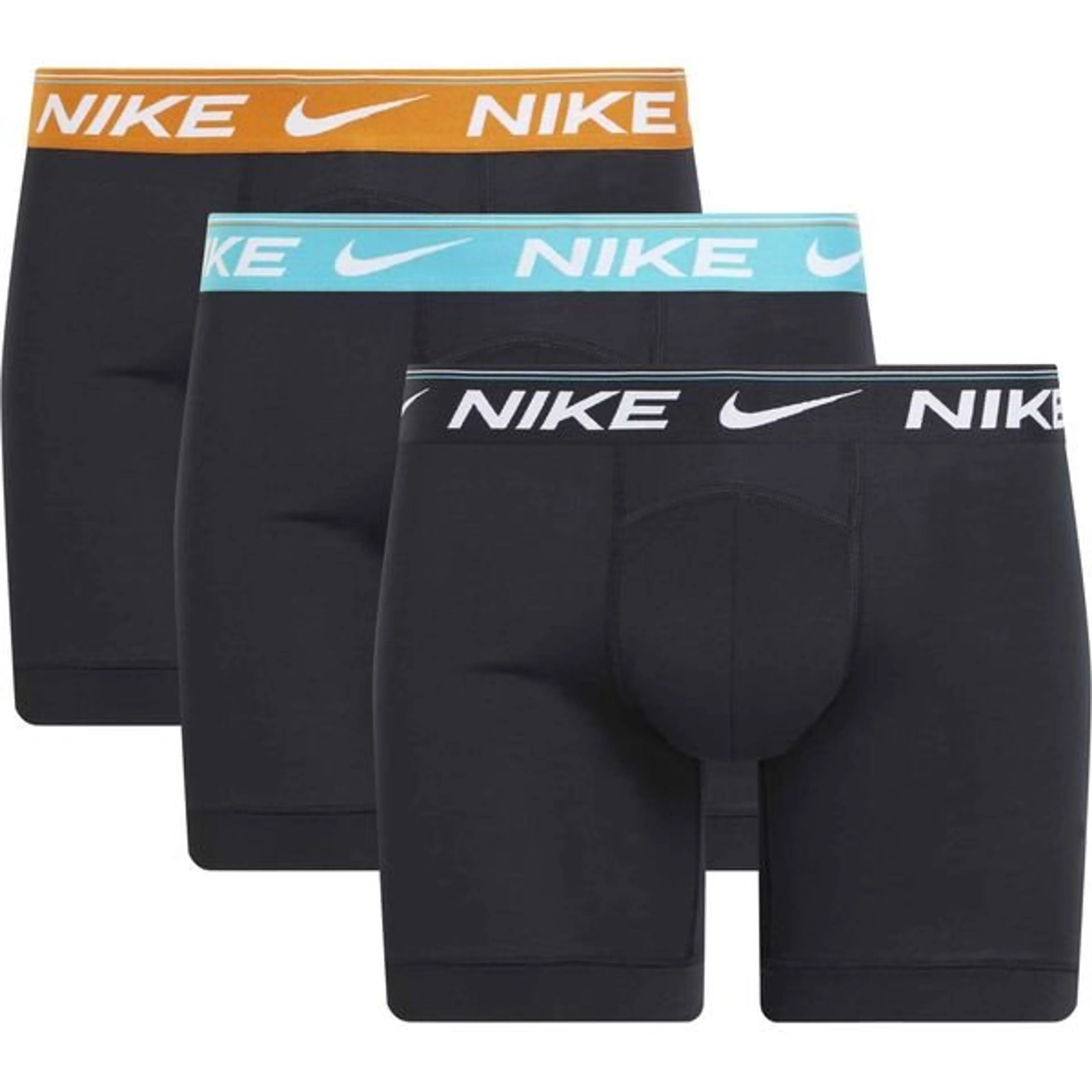 Nike Boxer Shorts Ultra Comfort Dri-FIT 3-Pack - Black/Dusty Cactus/Orange