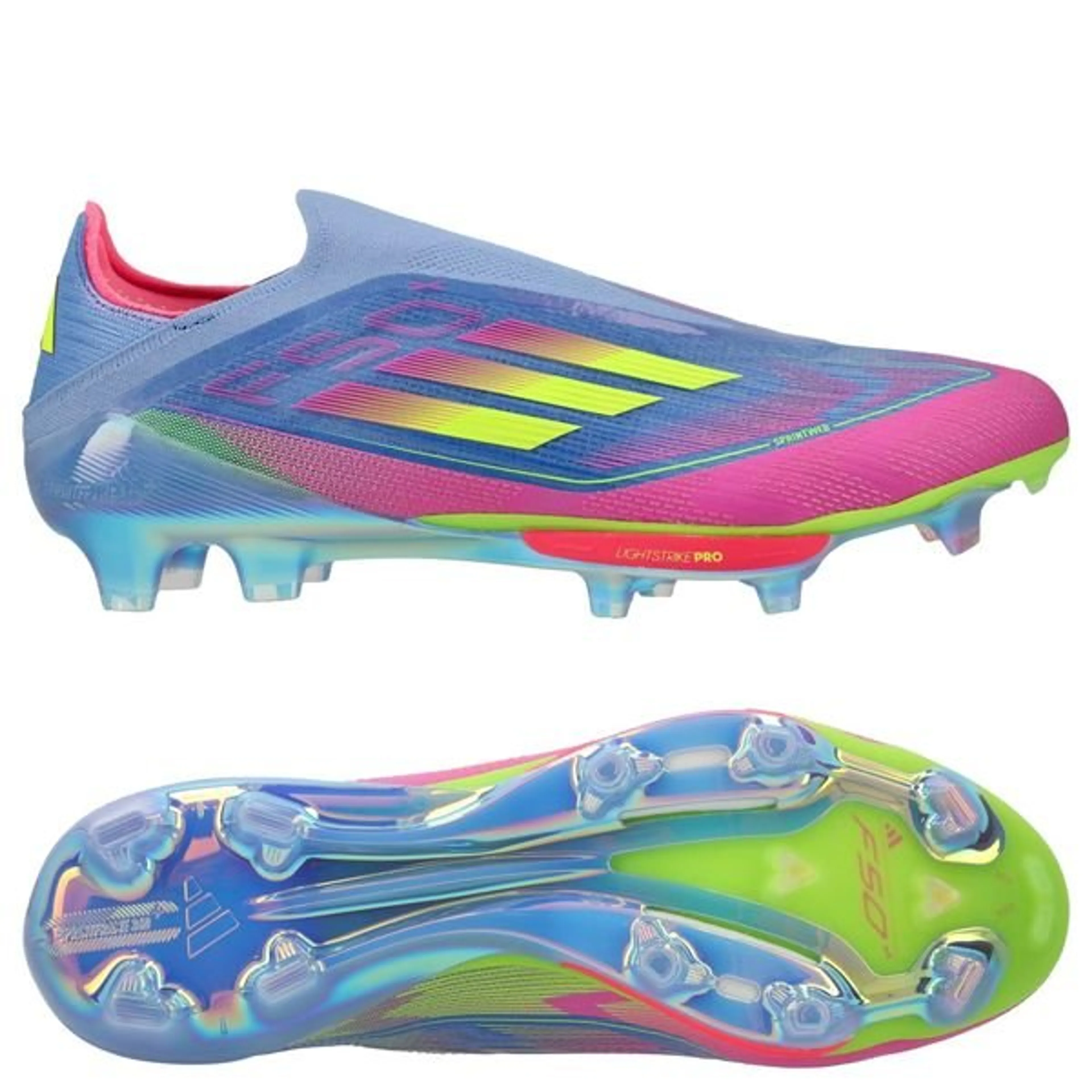 adidas F50 + Laceless FG Celestial Victory - Blue Fusion/Lucid Lemon/Lucid Pink