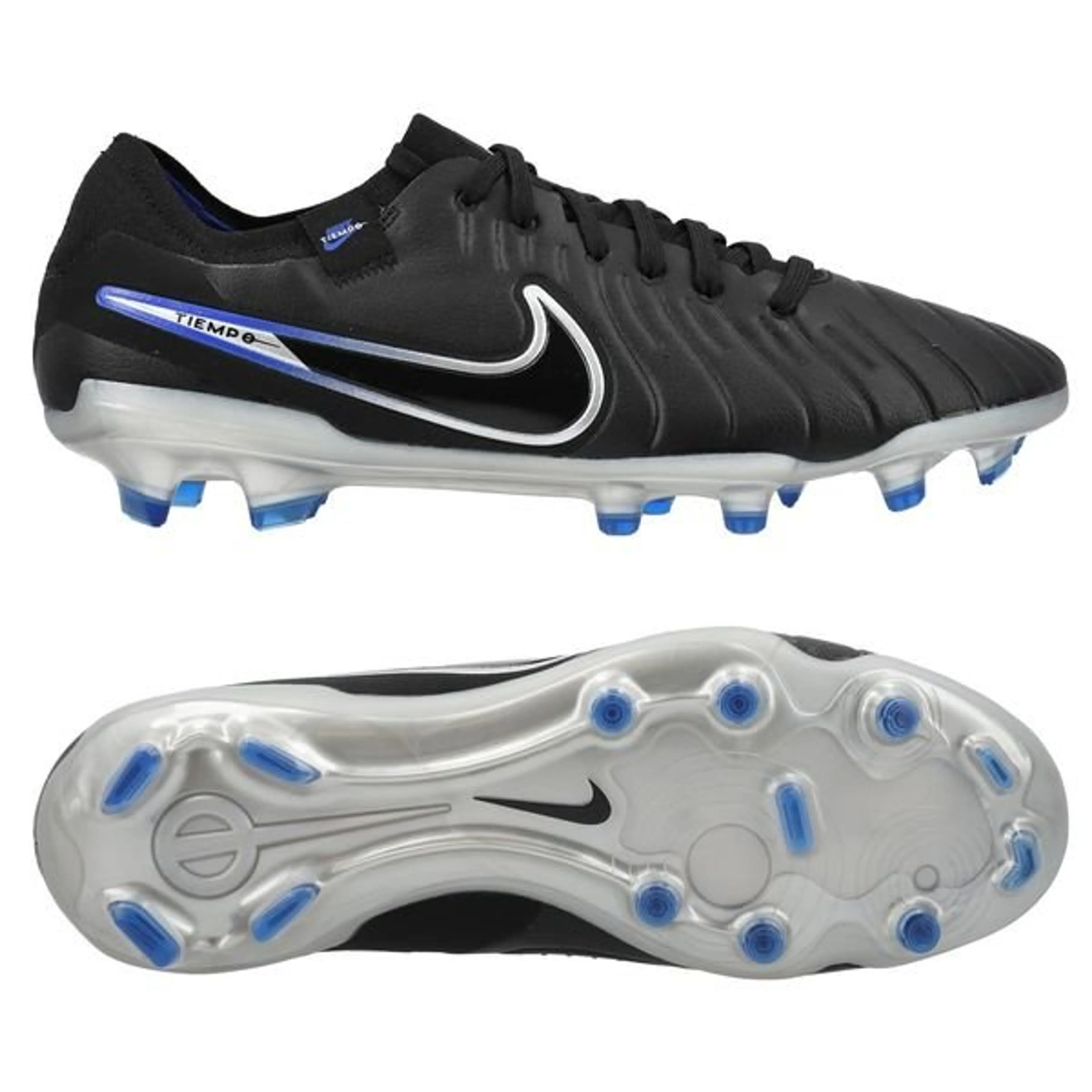 Nike Tiempo Legend 10 Pro FG Shadow - Black/Chrome/Hyper Royal