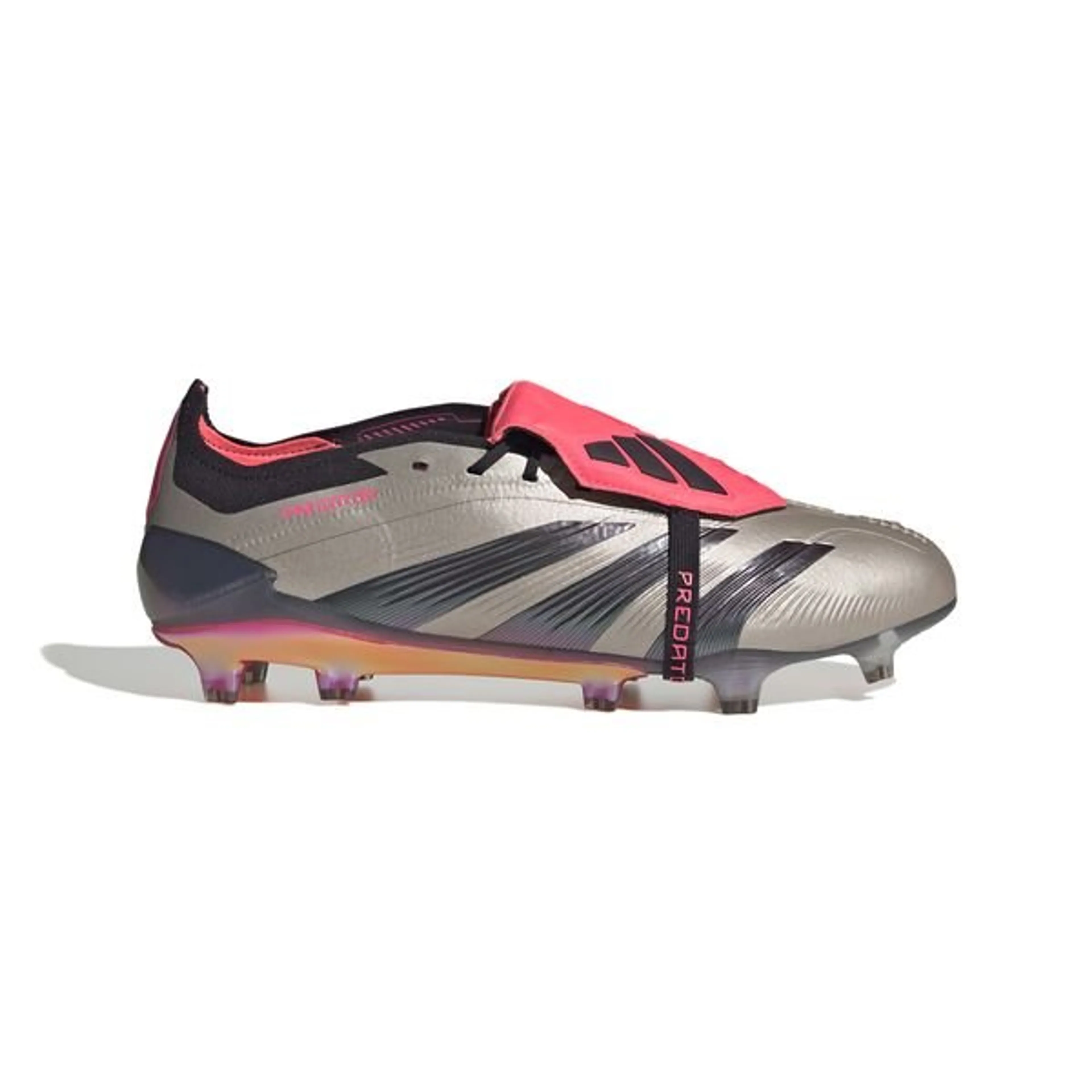 adidas Predator Elite Fold-over Tongue FG Vivid Horizon - Platin Metallic/Aurora Black/Turbo