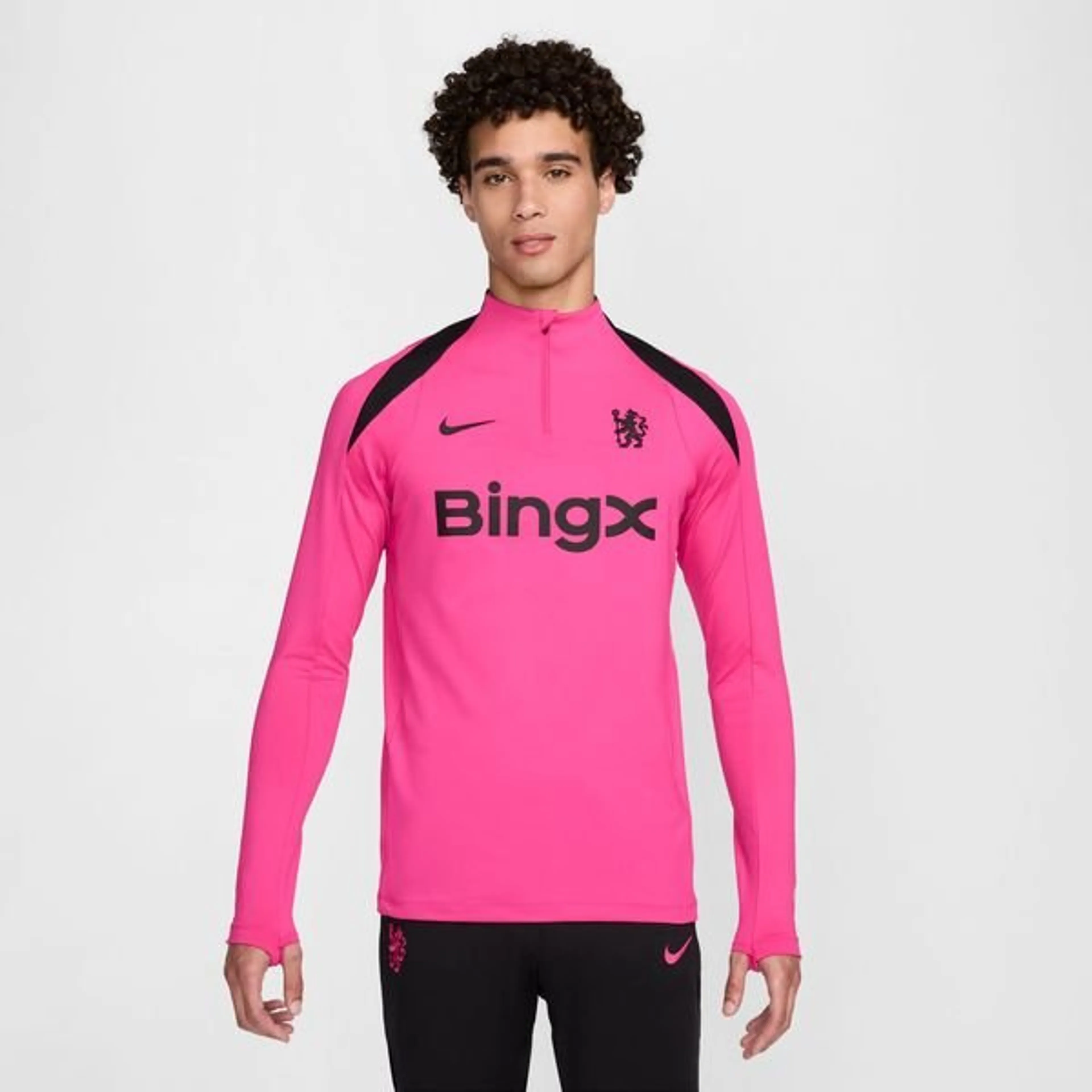 Chelsea Training Shirt Dri-FIT Strike Drill 3rd - Pink Prime/Black