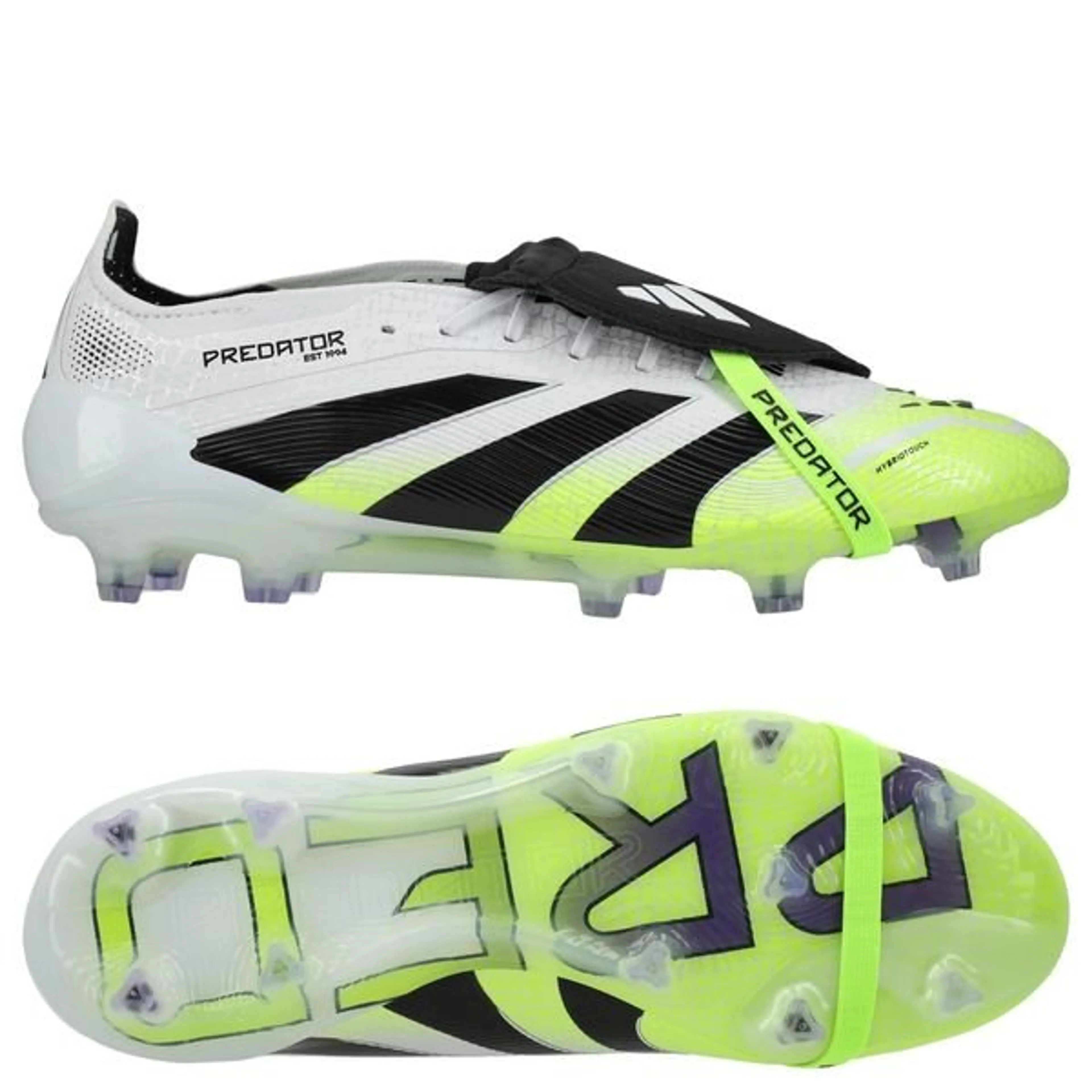 adidas Predator Elite Fold-over Tongue FG Radiant Blaze - Footwear White/Core Black/Lucid Lemon PRE-ORDER